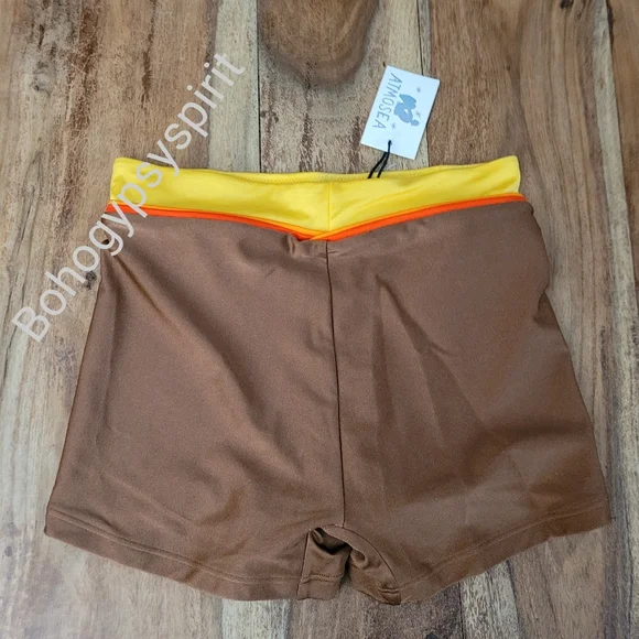 NWT $148 Free People Atmosea Sunset Surf Swim Set, 2 Piece - Brown & Yel… - Picture 15 of 16